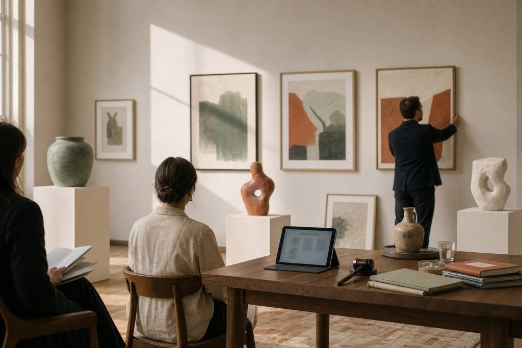 Enchères, galerie ou en ligne : où acheter une œuvre d’art, Enchères d’art : fonctionnement