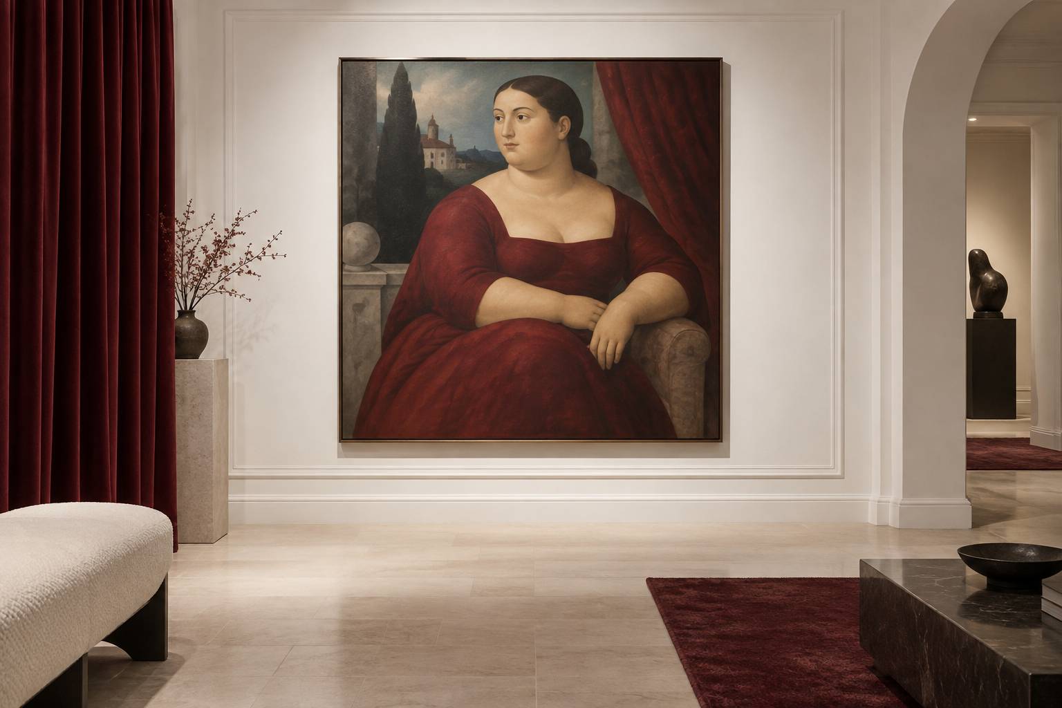 Illustration éditoriale du sujet : Fernando Botero : L'art unique d'un maître contemporain parmi les géants de la peinture