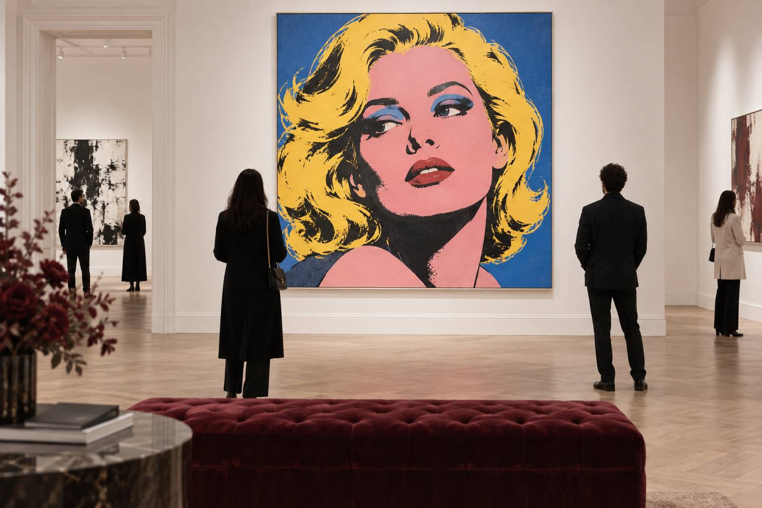 Illustration éditoriale du sujet : Midi et quart : Plongée dans l’art avec Marilyn par Andy Warhol