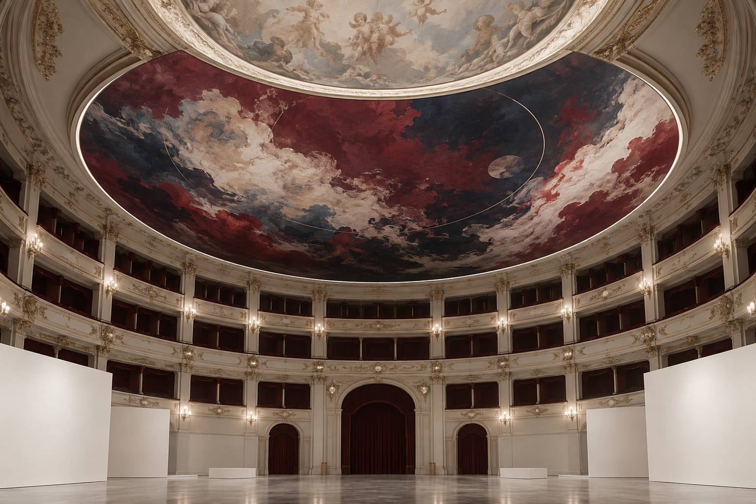 Illustration éditoriale du sujet : Paris : l’avenir incertain du célèbre plafond de Chagall à l’Opéra Garnier