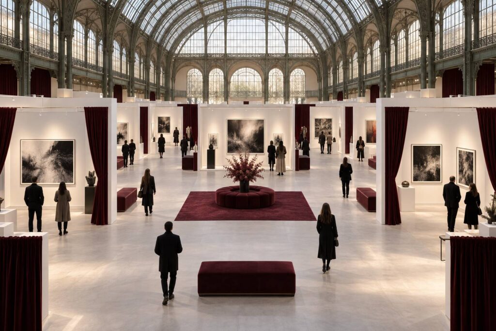 Illustration éditoriale du sujet : Paris Photo 2025 : Découvrez les 10 stands incontournables à explorer ce weekend au Grand Palais