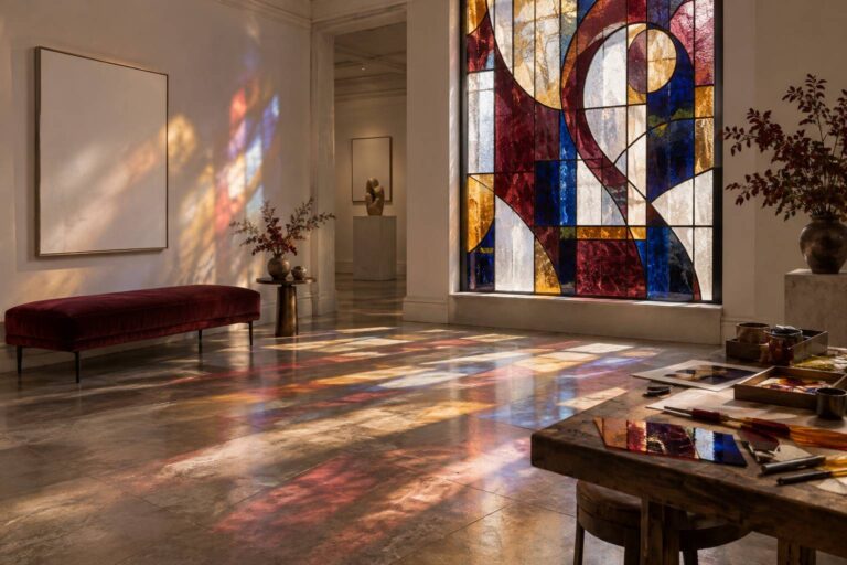 Peinture de lumière : l’univers enchanteur du vitrail chez Chagall