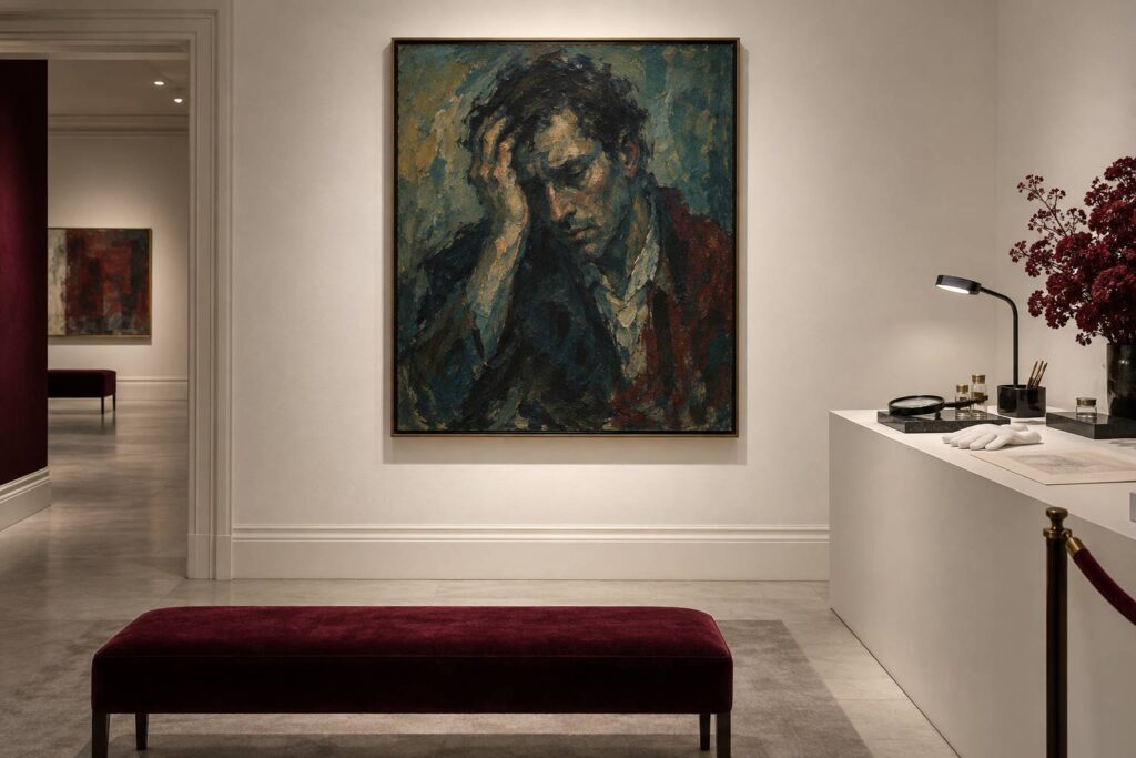 Illustration éditoriale du sujet : Van Gogh en pleine psychose : l’unique autoportrait confirmé révèle une profonde détresse