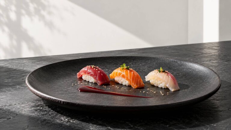 Le sushi comme art de la composition : couleurs, formes et vide dans l&rsquo;assiette japonaise
