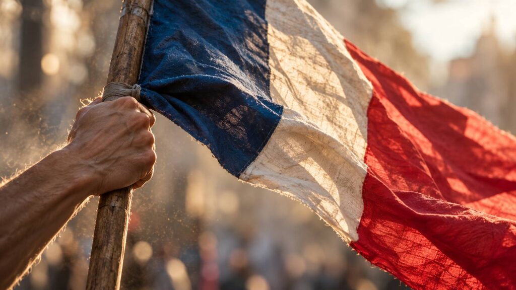 Illustration de détail sur le sujet : La Liberté guidant le peuple de Delacroix : plongée au cœur d’un chef-d’œuvre