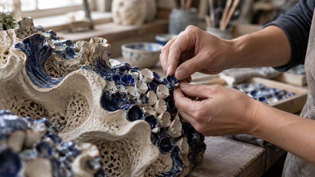 Illustration de détail sur le sujet : Les métamorphoses de la céramique : Grégoire Scalabre, l’artiste sculpteur des