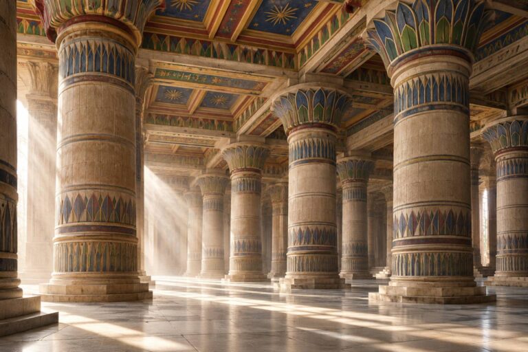 Égypte : redécouverte éclatante des couleurs et dorures du temple majestueux d’Edfou